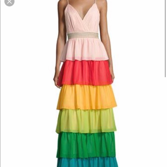 Alice and olivia rainbow dress Clearance